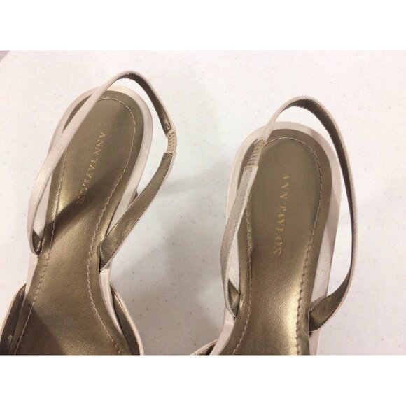 Ann Taylor Sequin Slingback Heels Womens 9 - Picture 4 of 9